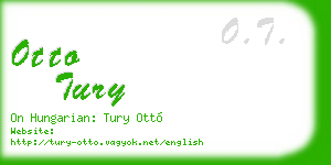 otto tury business card